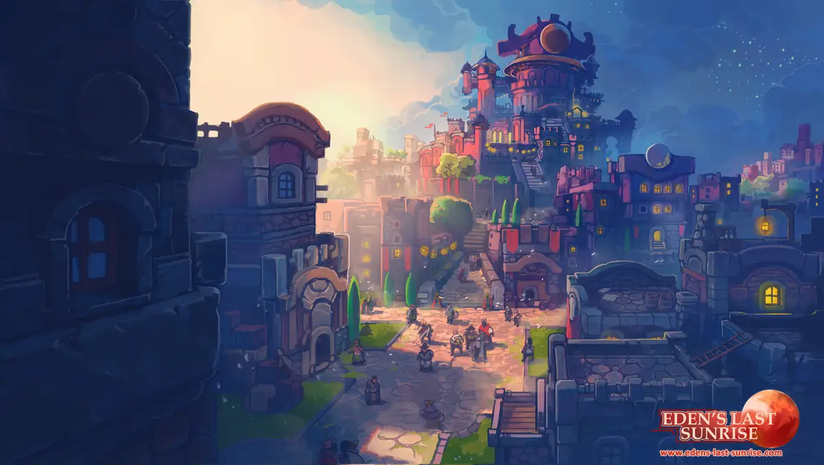 Eden's Last Sunrise tactical RPG battle scene